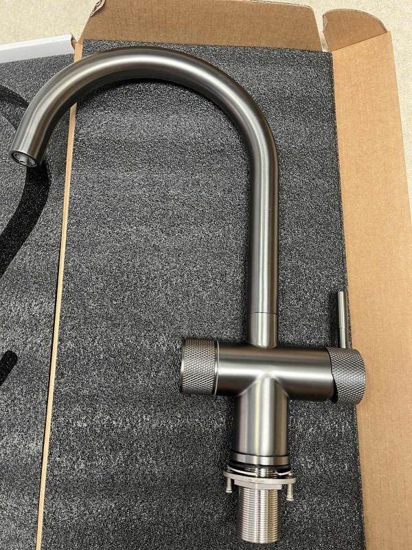 Cora Gunmetal/Stainless Steel Premium 3-Way Mixer Tap - Image 2