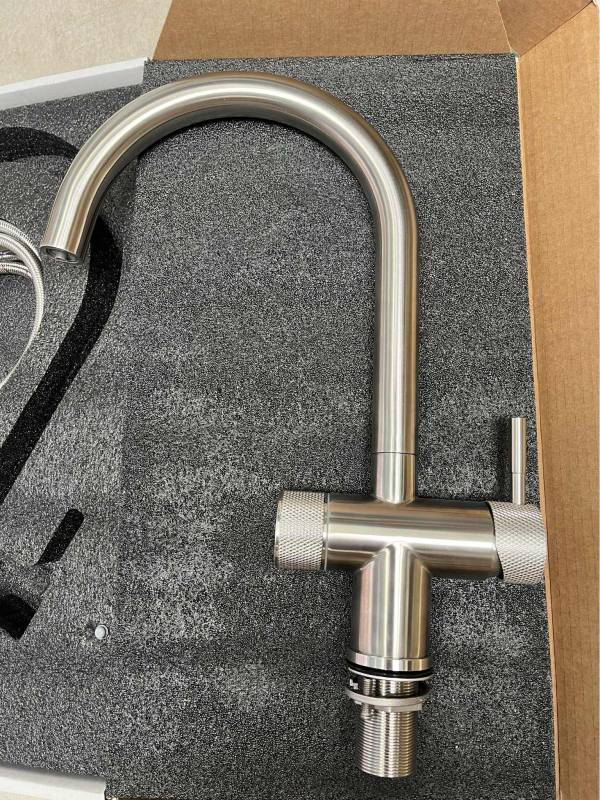 Cora Nickel/Stainless Steel Premium 3-Way Mixer Tap - Image 2