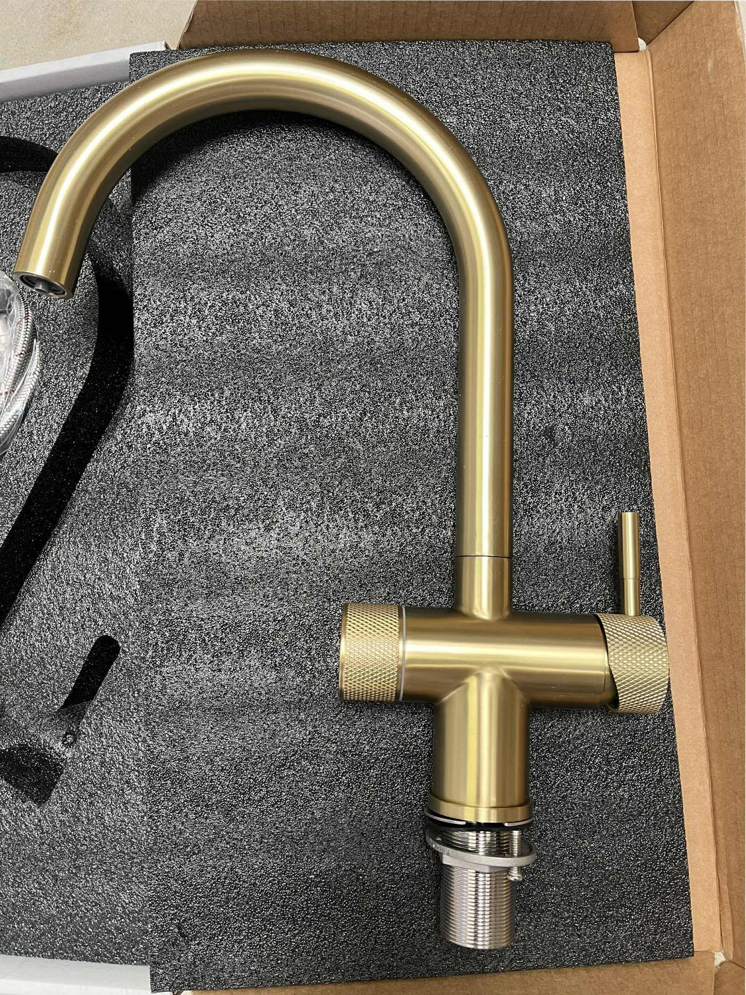 Cora Bronze/Stainless Steel Premium 3-Way Mixer Tap - Image 2