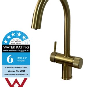 Cora Bronze/Stainless Steel Premium 3-Way Mixer Tap